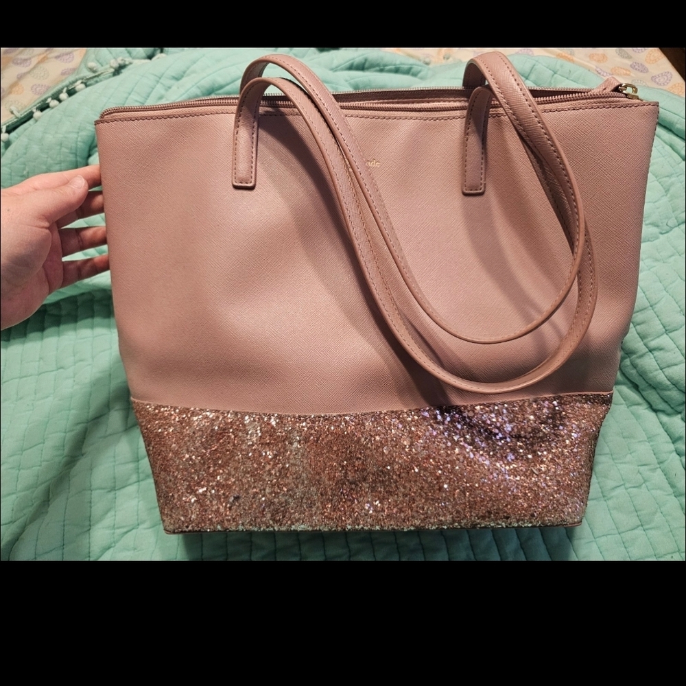 Kate Spade Blush and Glitter Tote